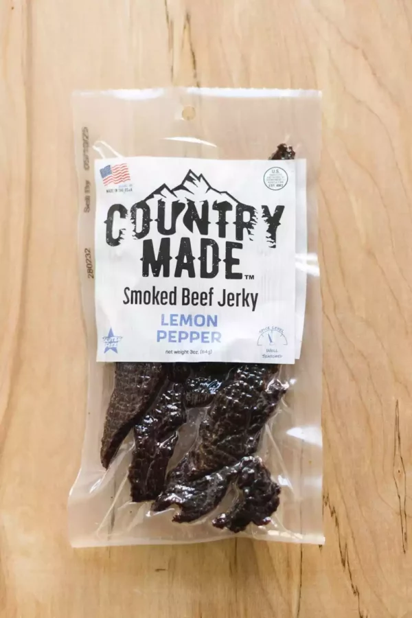 Lemon Pepper Smoked Beef Jerky