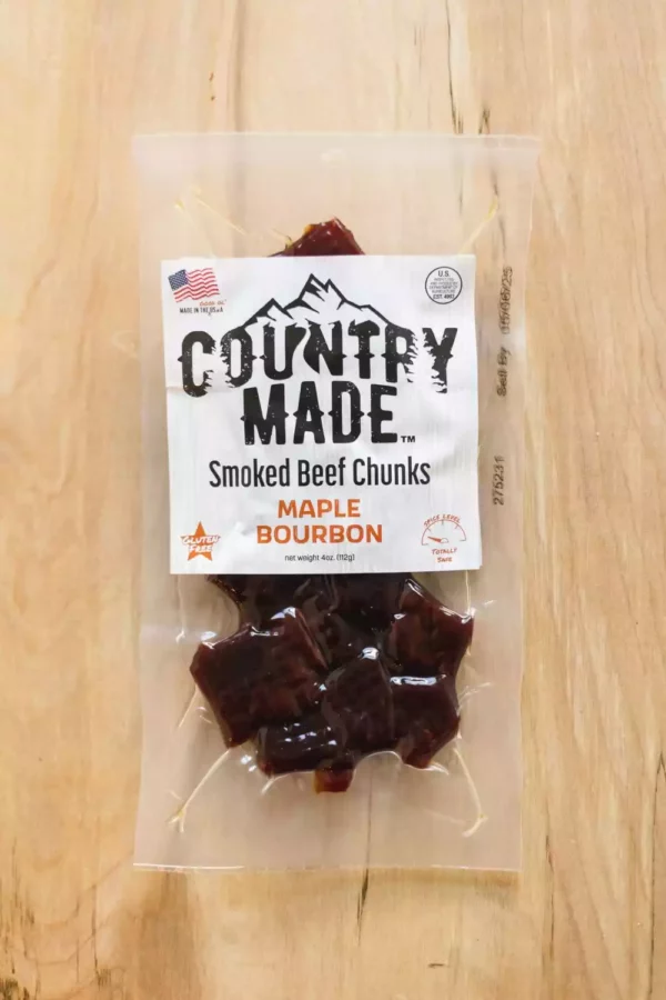 Maple Bourbon Smoked Beef Chunks